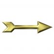 3D Golden Arrow
