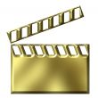 3D Golden Film Clap Board