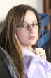 a woman in an office