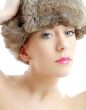 lovely beauty in winter hat