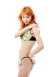 green lingerie girl