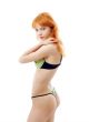 green lingerie girl #2