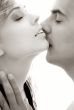 monochrome gentle kiss