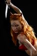 red devil girl with a knife