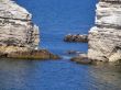 Beautiful sea coast. The western Crimea.