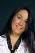 Smiling brunette woman