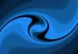 Abstract swirl in blue