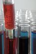 Test tubes and syringe