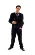 businessman with black folder