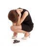 crying girl with a gun