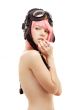 aviator helmet girl