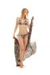 walking bikini girl with sarong