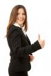 happy successful businesswoman