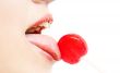 lips, tongue and candy