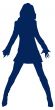 Silhouette of the girl.