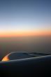 Sunrise over aeroplane engine II