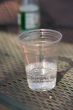 plastic cup with water
