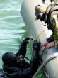 Military Diver On Mission
