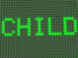 word on the electronic display