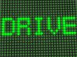 word on the electronic display