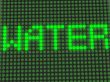 word on the electronic display