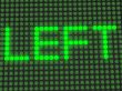 word on the electronic display