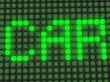 word on the electronic display