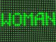 word on the electronic display