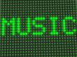 word on the electronic display