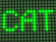 word on the electronic display