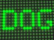 word on the electronic display