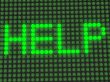 word on the electronic display