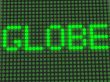 word on the electronic display