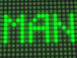 word on the electronic display