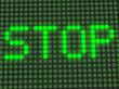 word on the electronic display