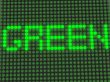 word on the electronic display