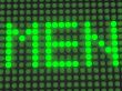 word on the electronic display