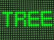 word on the electronic display