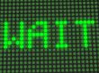 word on the electronic display