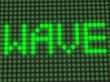 word on the electronic display