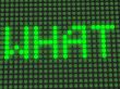 word on the electronic display