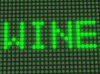 word on the electronic display
