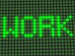 word on the electronic display