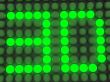 word on the electronic display