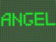 word on the electronic display
