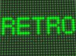 word on the electronic display