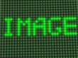 word on the electronic display