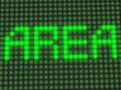word on the electronic display
