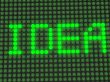 word on the electronic display