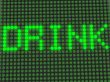 word on the electronic display